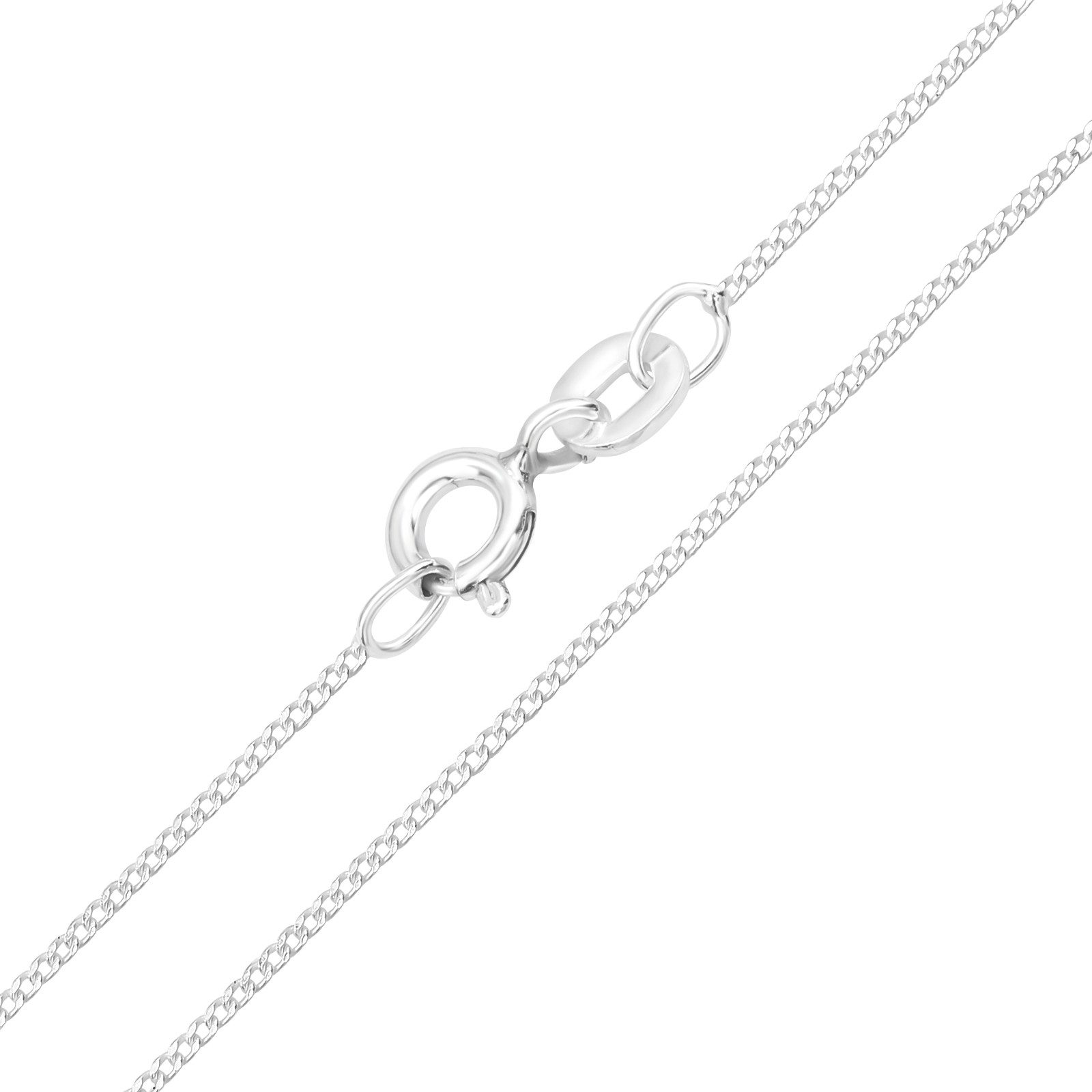 Ketten-Set Kette Panzerkette 45 cm 925 Silber Unisex