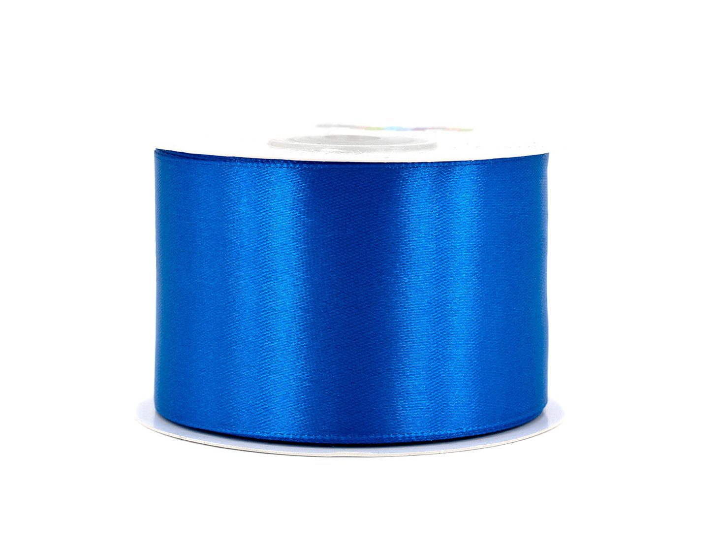 Creativery Satinband, Satinband 50mm x 25m Rolle Blau