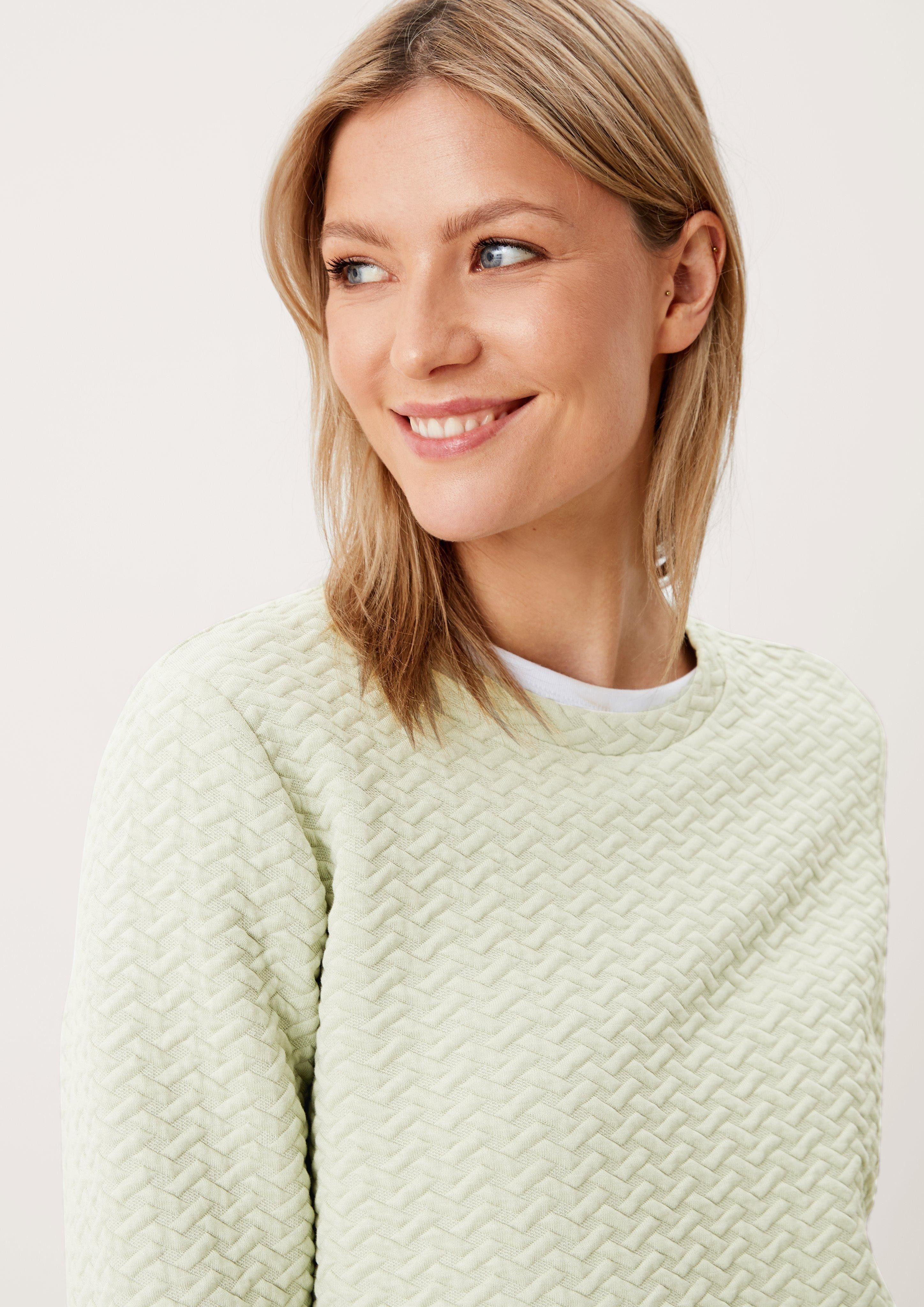 Sweatshirt sage aus Viskosemix Sweatshirt s.Oliver