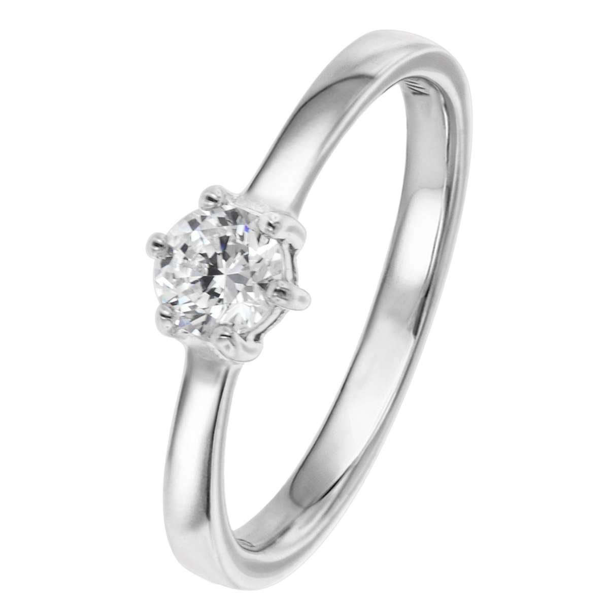 VIVENTY Solitärring 769761, Verlobungsring Silber 925 Antragsring Zirkonia Damen-Ring