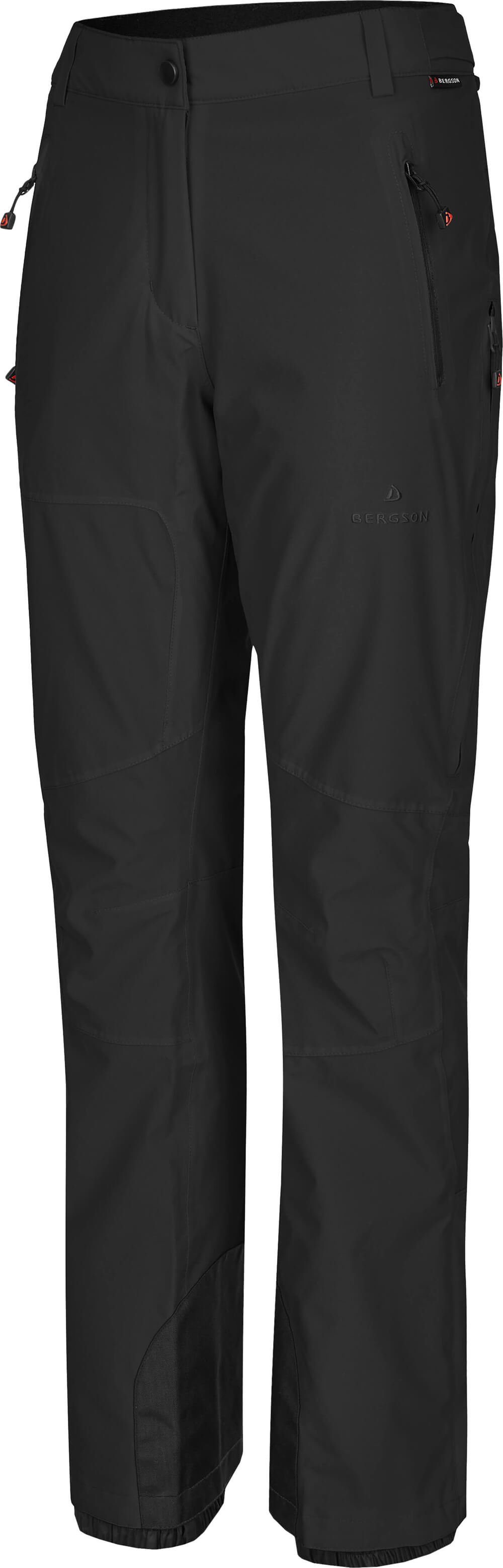 Bergson Skihose ICE light Slim Damen Skihose, unwattiert, 20000 mm Wassersäule, Normalgrößen, schwarz