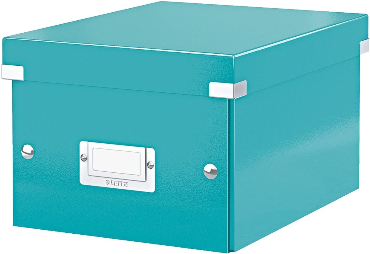 Aufbewahrungsbox Ablagebox Click & Store A5 eisblau.