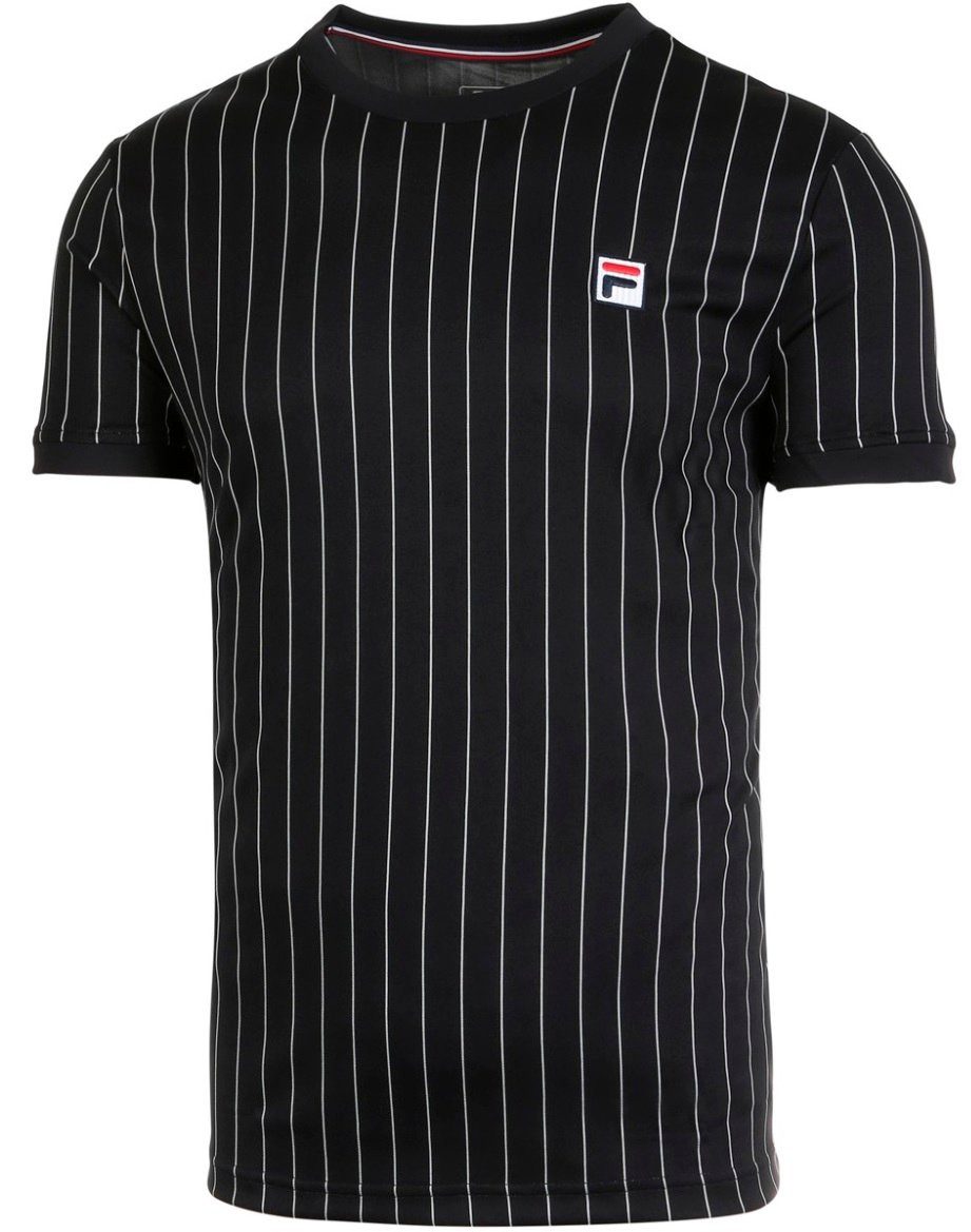 Fila T-Shirt Stripes schwarz Herren