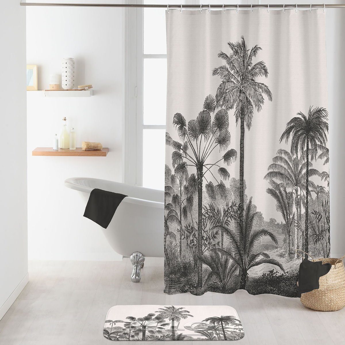 dynamic24 Duschvorhang, Motiv 180x200cm + Ringe günstig online kaufen