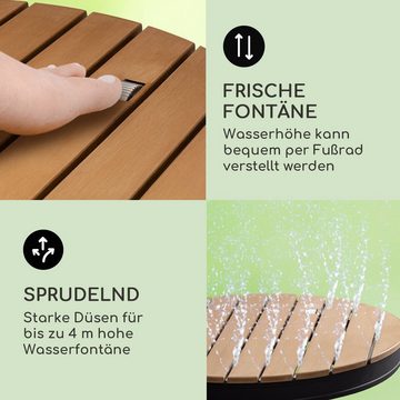 blumfeldt Gartendusche Sumatra Breeze Round Gartendusche (Set, 1 St), Outdooor bodenplatte Bodendusche Fußdusche Außen ohne Stromanschluss