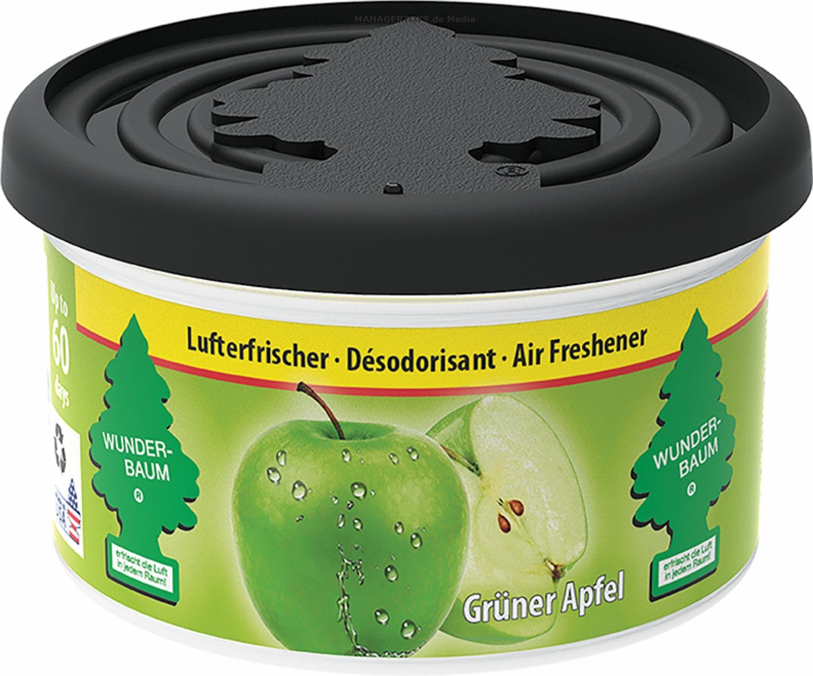 Wunder-Baum Geruchsfilter Wunderbaum Duft Dose Apfel Apple Luft Erfrischer 48 g bis 60 Tage