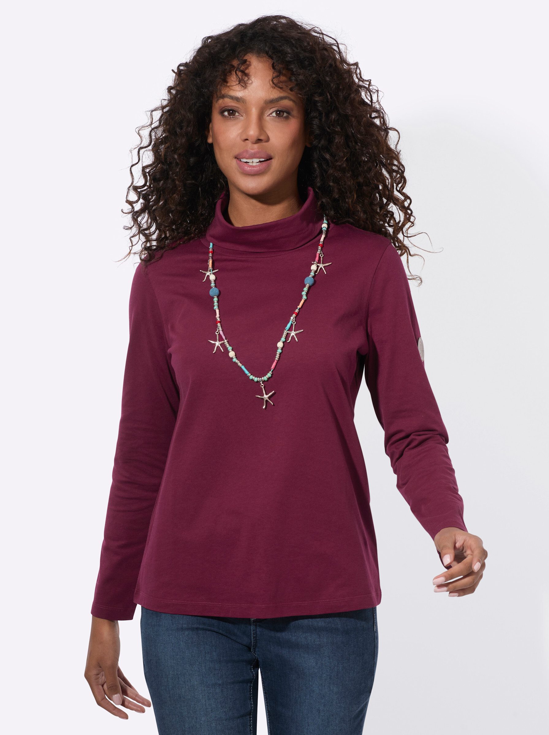 Witt T-Shirt Rollkragen-Shirt Langarm
