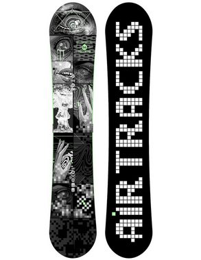 Airtracks Snowboard Snowboard Set Pixel Bomb (3er Pack), Snowboard Carbon Rocker + Bindung Master + Sb Bag / 148 153 158 163 cm