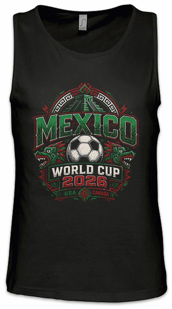 Tanktop Team Mexico 2 Ärmelloses T-Shirt Mexiko Azteca Mariachi Sombrero