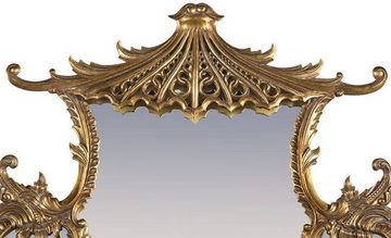 Casa Padrino Barockspiegel Luxus Barock Spiegel Antik Gold 128 x 8 x H. 223 cm - Prunkvoller handgeschnitzter Wandspiegel im Barockstil - Antik Stil Garderoben Spiegel - Wohnzimmer Spiegel - Barock Möbel