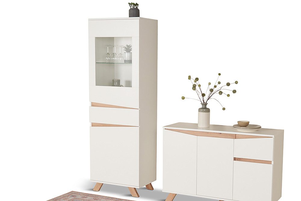 riess-ambiente Vitrine LOFT 180cm weiß / günstig online kaufen