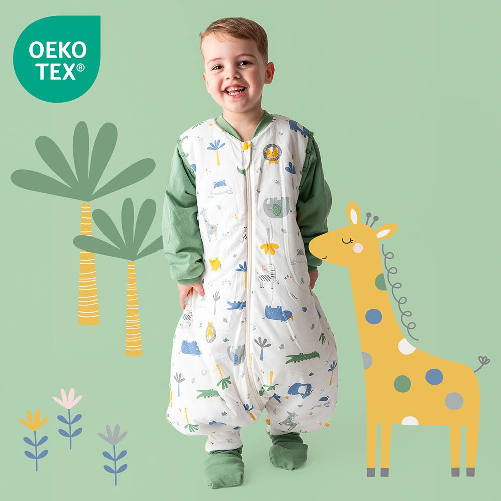 Schlummersack Kinderschlafsack Schlafsack mit Füßen und umklappbaren Bündchen, 3.5 Tog – Bild 2 von 5