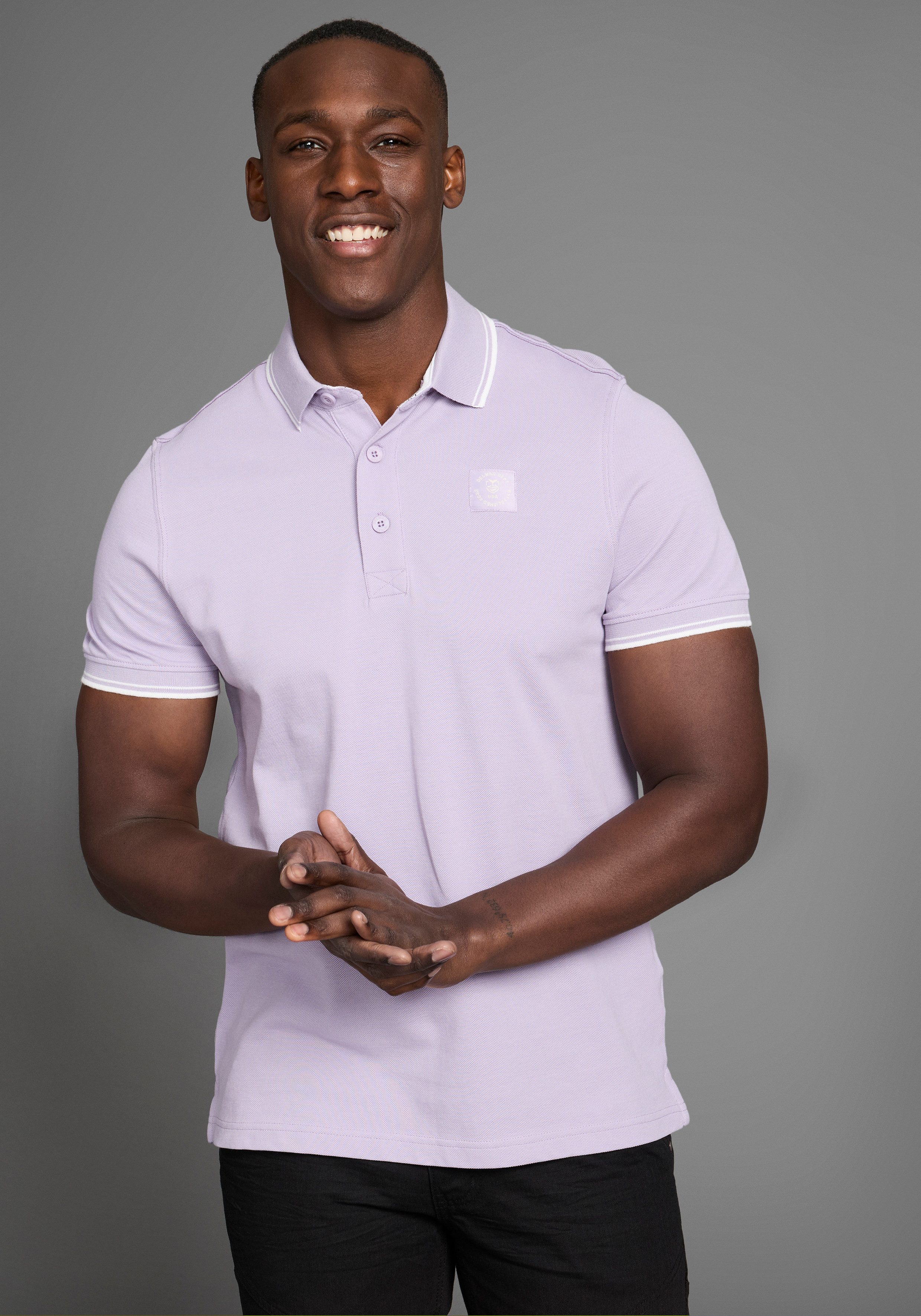 DELMAO Poloshirt Kurzarm, lockere Passform, Polokragen, für Tennis oder Gol günstig online kaufen