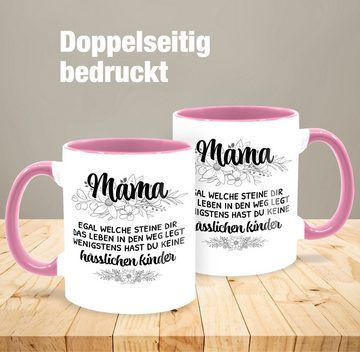 Shirtracer Tasse Mama hässliche Kinder - Lustige Geschenkideen Mutti Geschenk Muttertag, Keramik, Mama