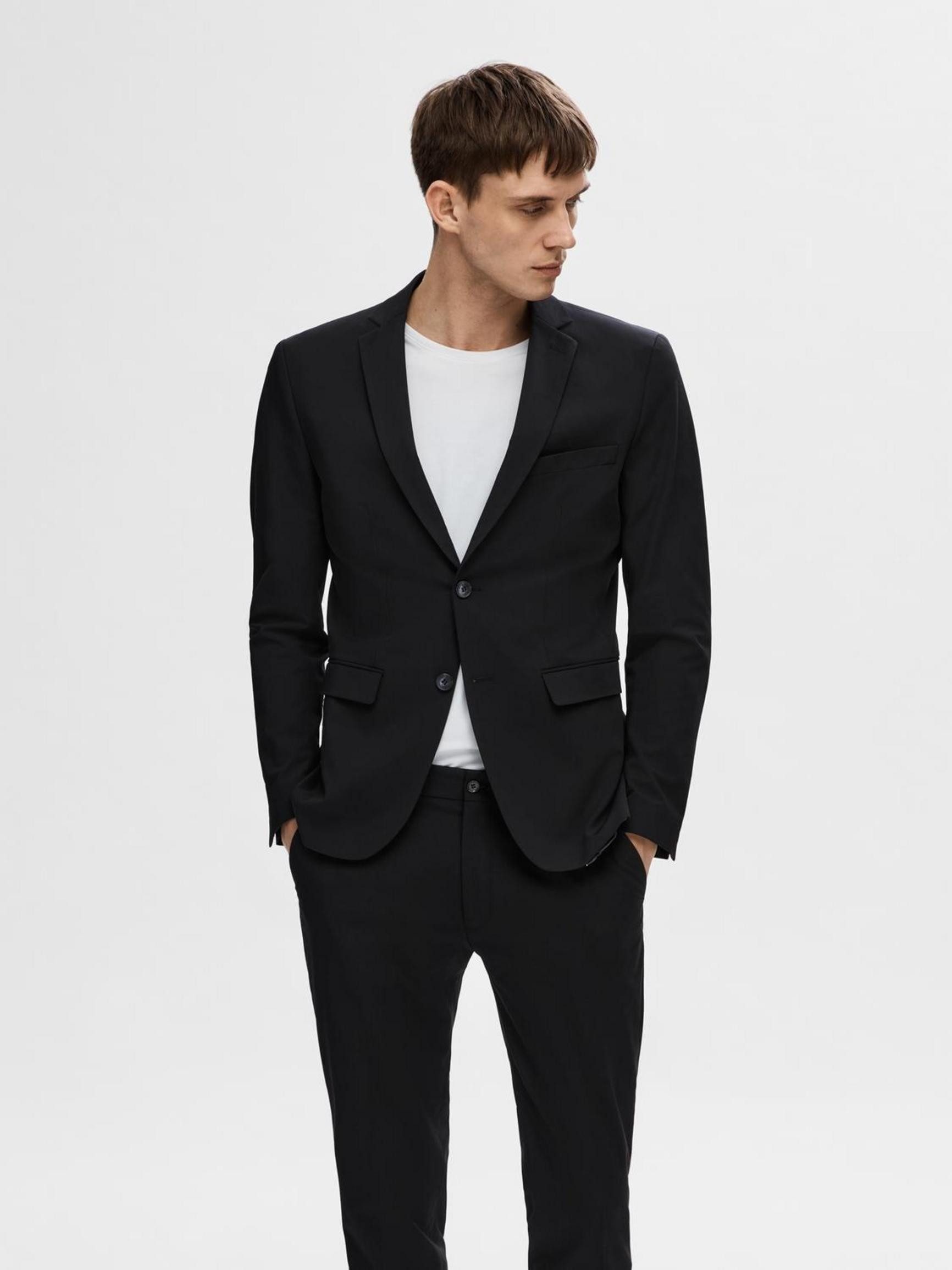 SELECTED HOMME Herren Blazer – Schmale Passform, Tailliert, Mit Doppelknopfleiste