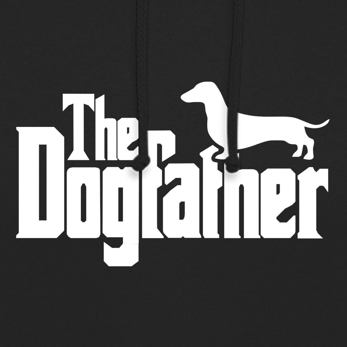 Spreadshirt Hoodie The Dogfather, Dackel Unisex Hoodie (1-tlg)