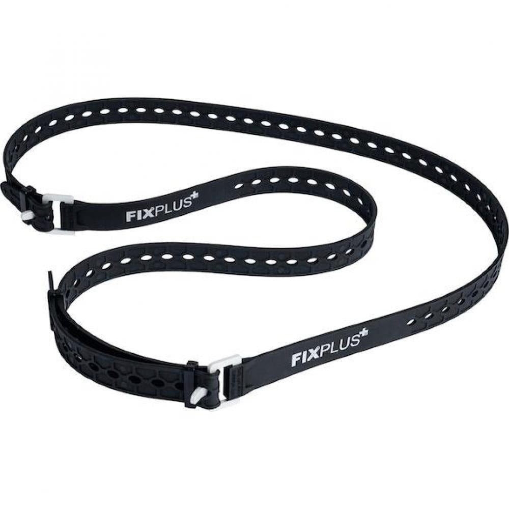Fixplus Fahrradreflektor FixPlus Spannband Set 86 cm orange/schwarz - elastisches Fixierband mi