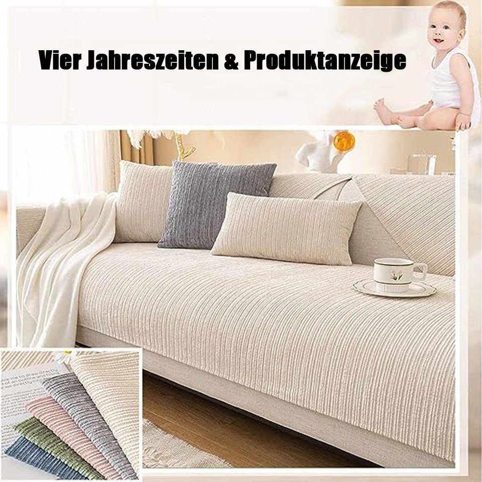 Sofaschoner Sofahussen,Anti-rutsch Coonoor Beige