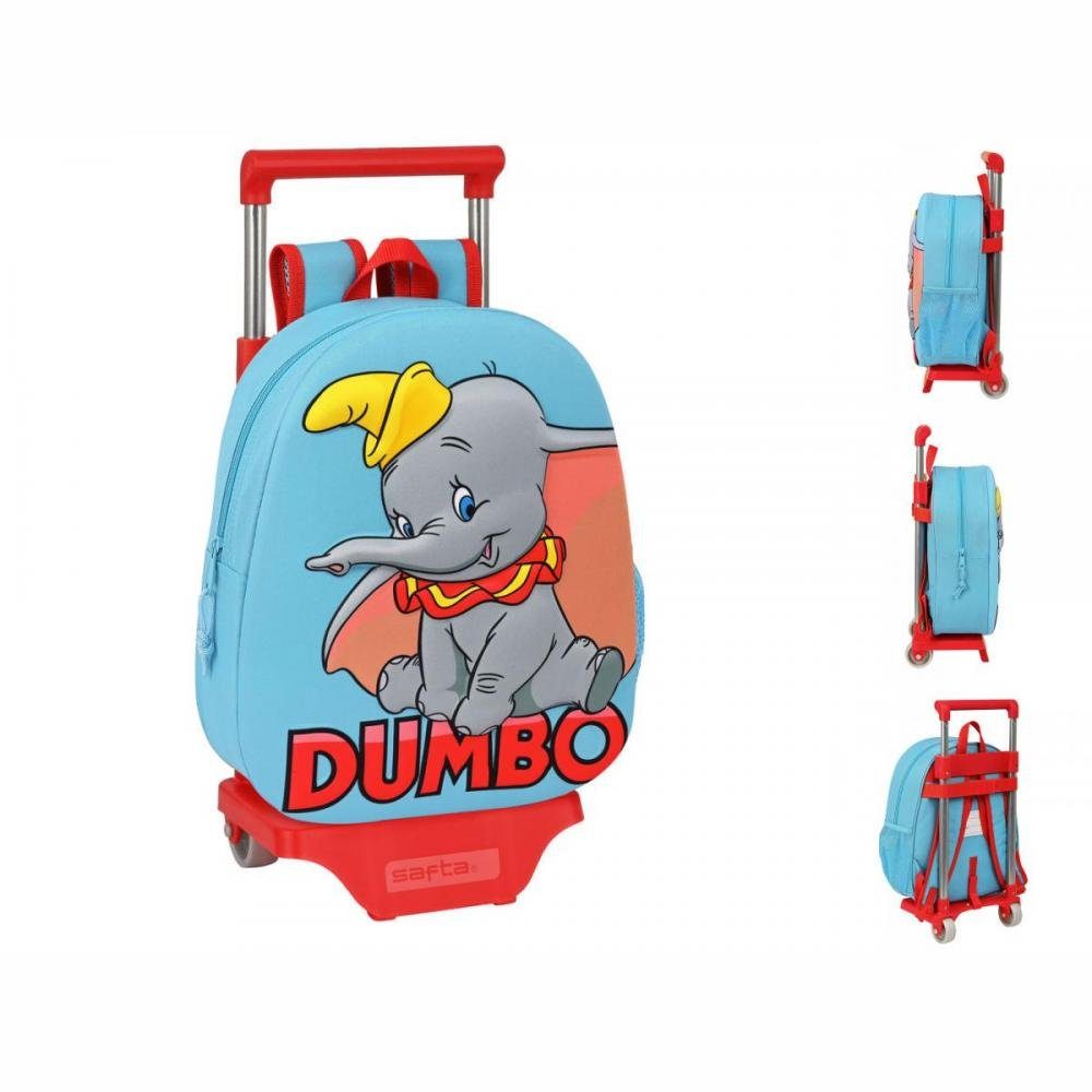 Disney Rucksack x 10 Hellblau Kinder-Rucksack Dumbo 28 x 3D Rädern Rot Disney mit c 67