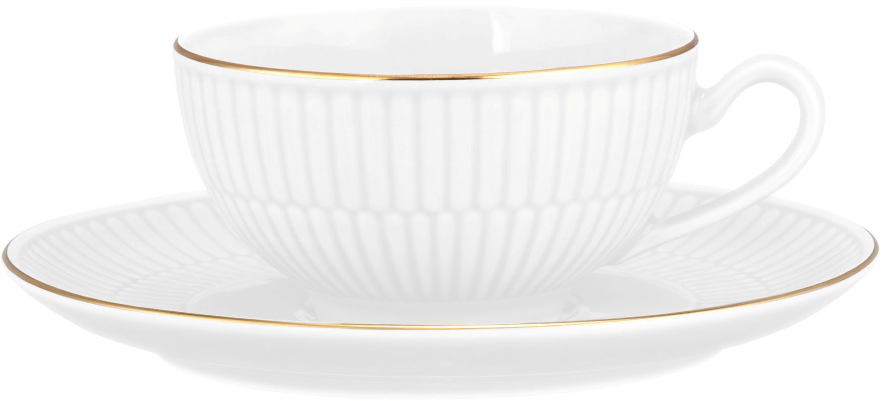 Seltmann Weiden Untertasse Amina, (1 St), Kombinierbare Untertasse für: Kaffeetasse, Teetasse 0,22 l, Becher