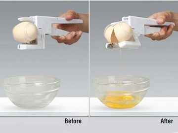 FIDDY Eiertrenner Egg Geschenk für Küche,Eigelb Eiweiß Abscheider in Weiß, (1-tlg)
