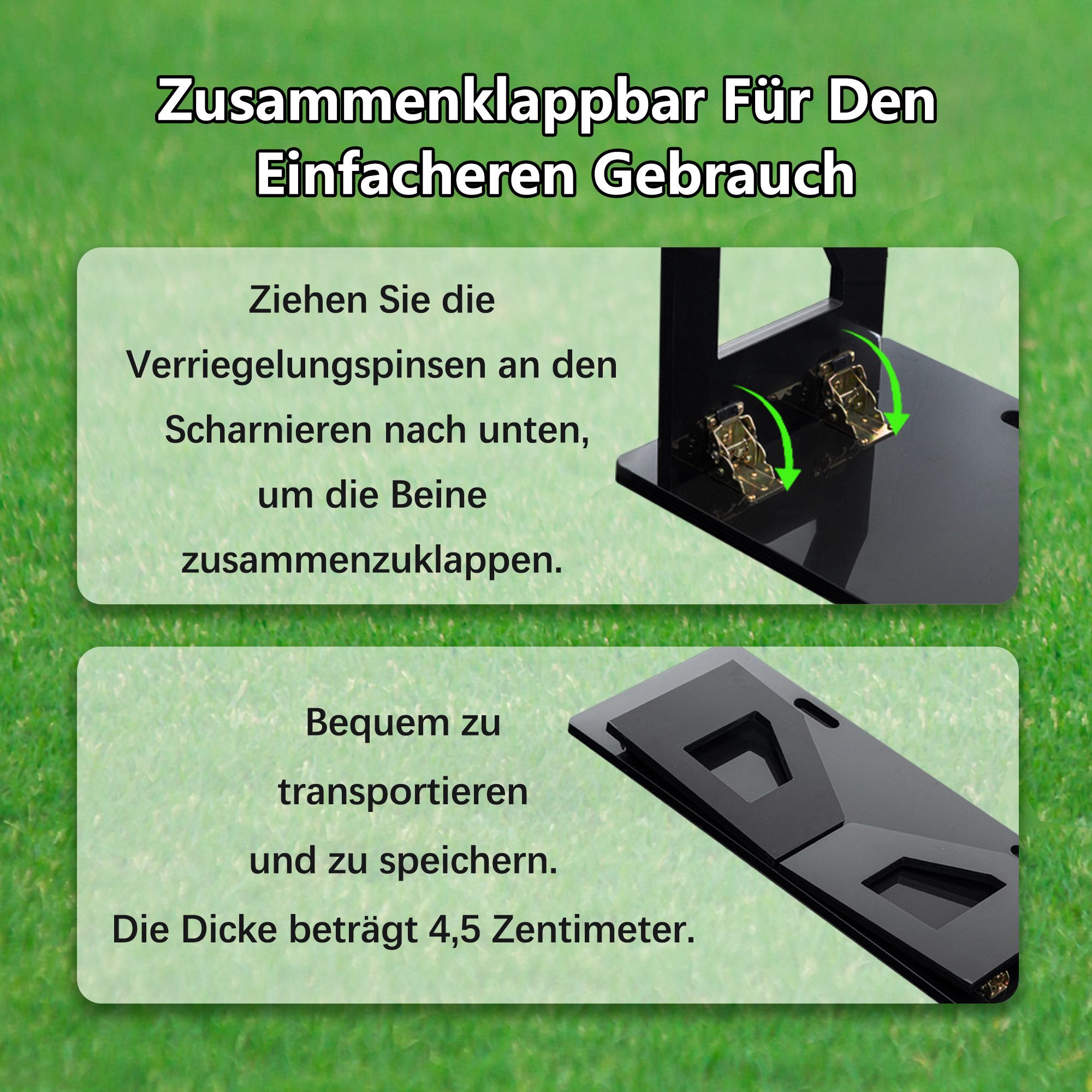 Thanaddo Trainingshilfe Fußball Rebound Board, Tragbares Prellwand Brett