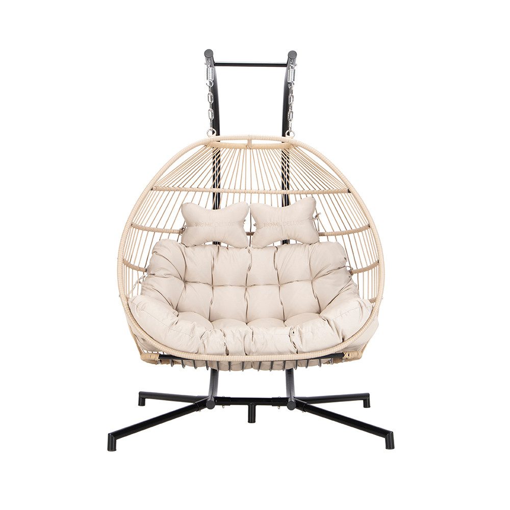 HOME DELUXE Hängesessel LOMA 2 Sitzer - 136,5 x 194 x 98 cm