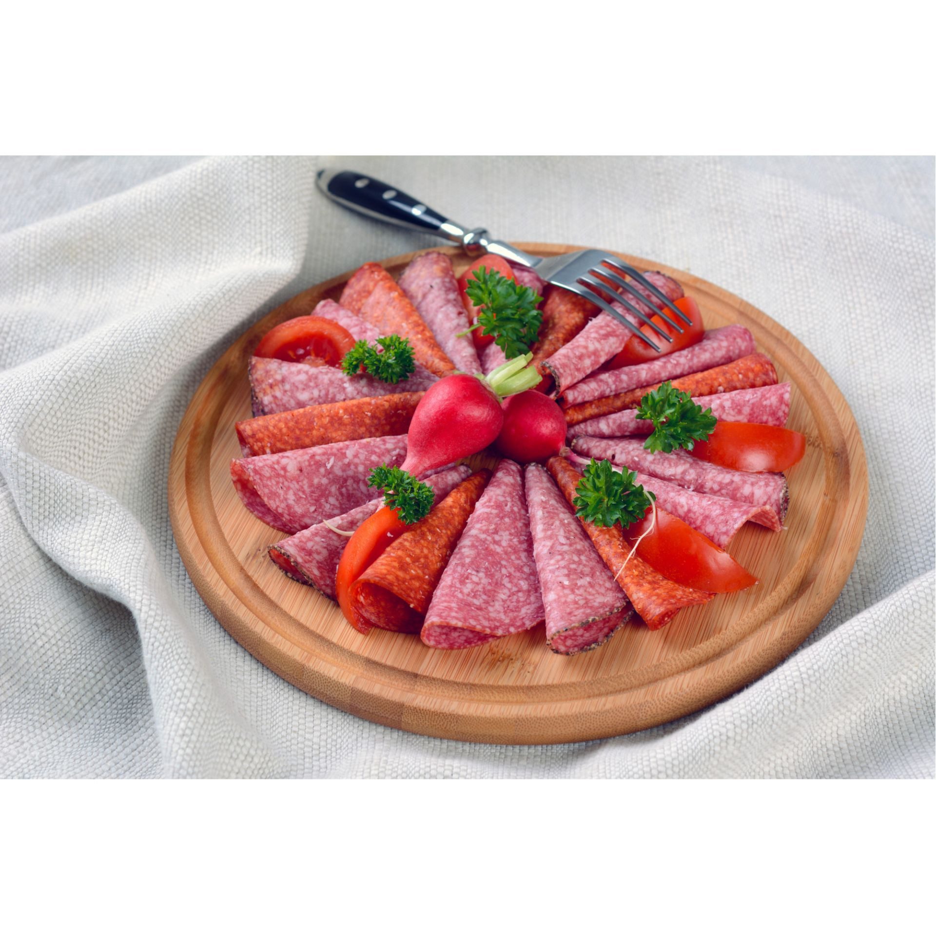 GRÄWE Schneidebrett, Holz, Bambus-Schneidebrett, Ø 25, rund, mit Saftrille