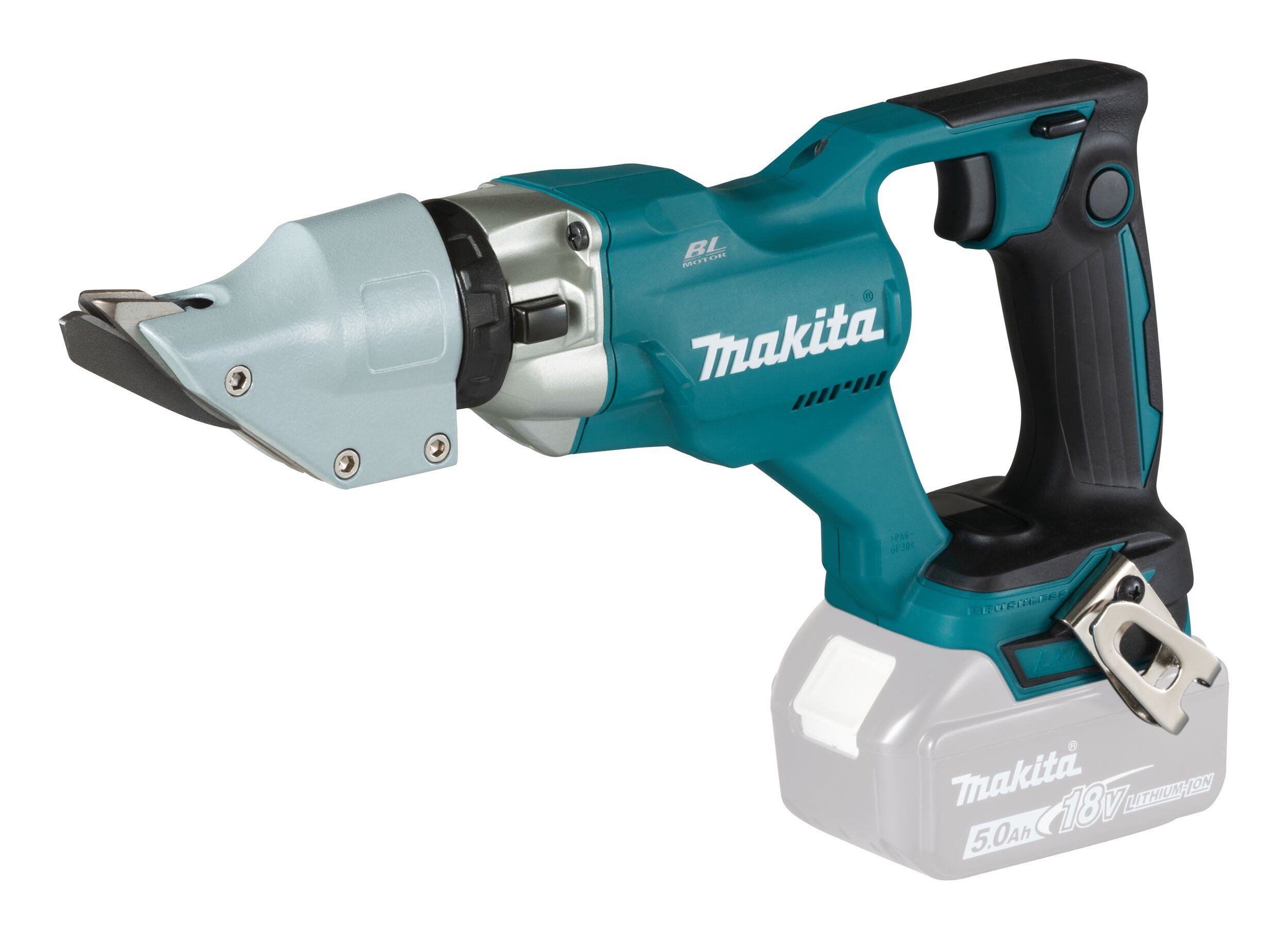 Makita Akku-Blechschere, 18 in V, 18V, DJS200Z, 2 mm, Ohne Akku - im Karton