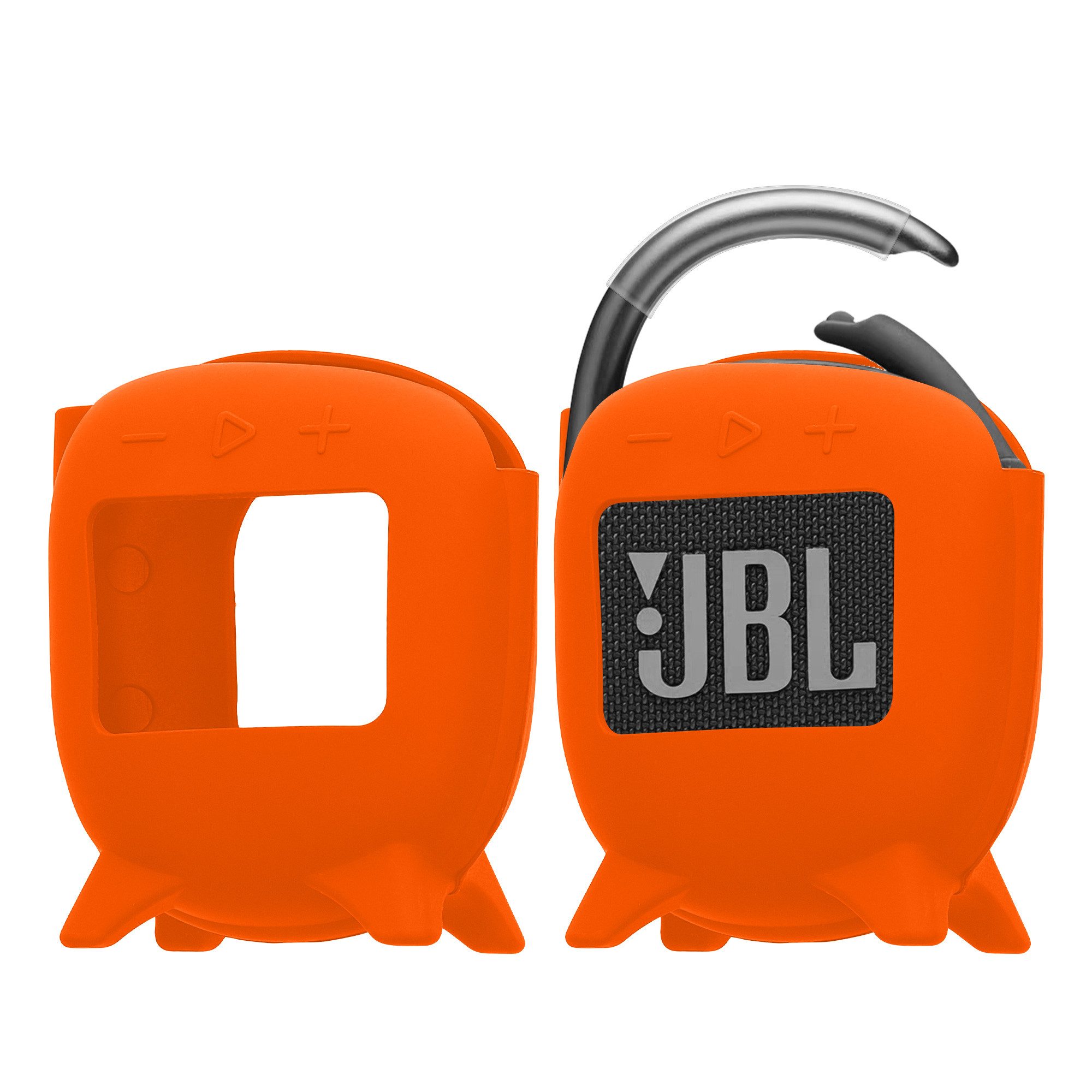 kwmobile Lautsprecher-Hülle Silikon Hülle für JBL Clip 4, Schutzhülle für Mini Speaker