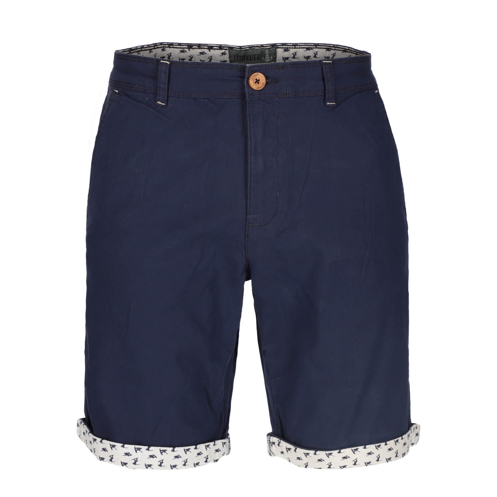 Leitfeuer Bermudas Herren Bermuda-Shorts Kurze Hose mit umgekrempelten Saum günstig online kaufen