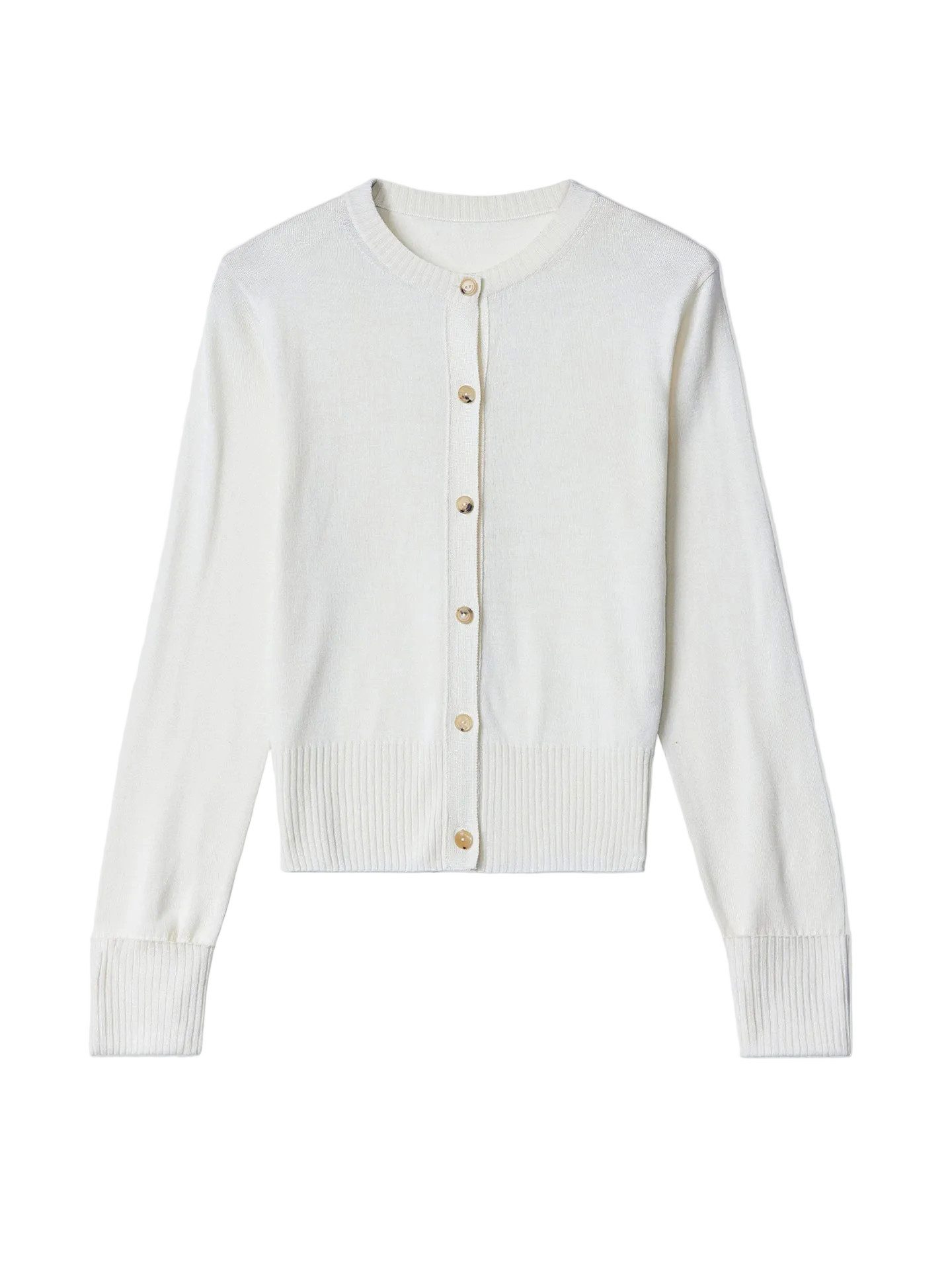Cardigan Strickjacke mit Knöpfen aus Kaschmir-Seide