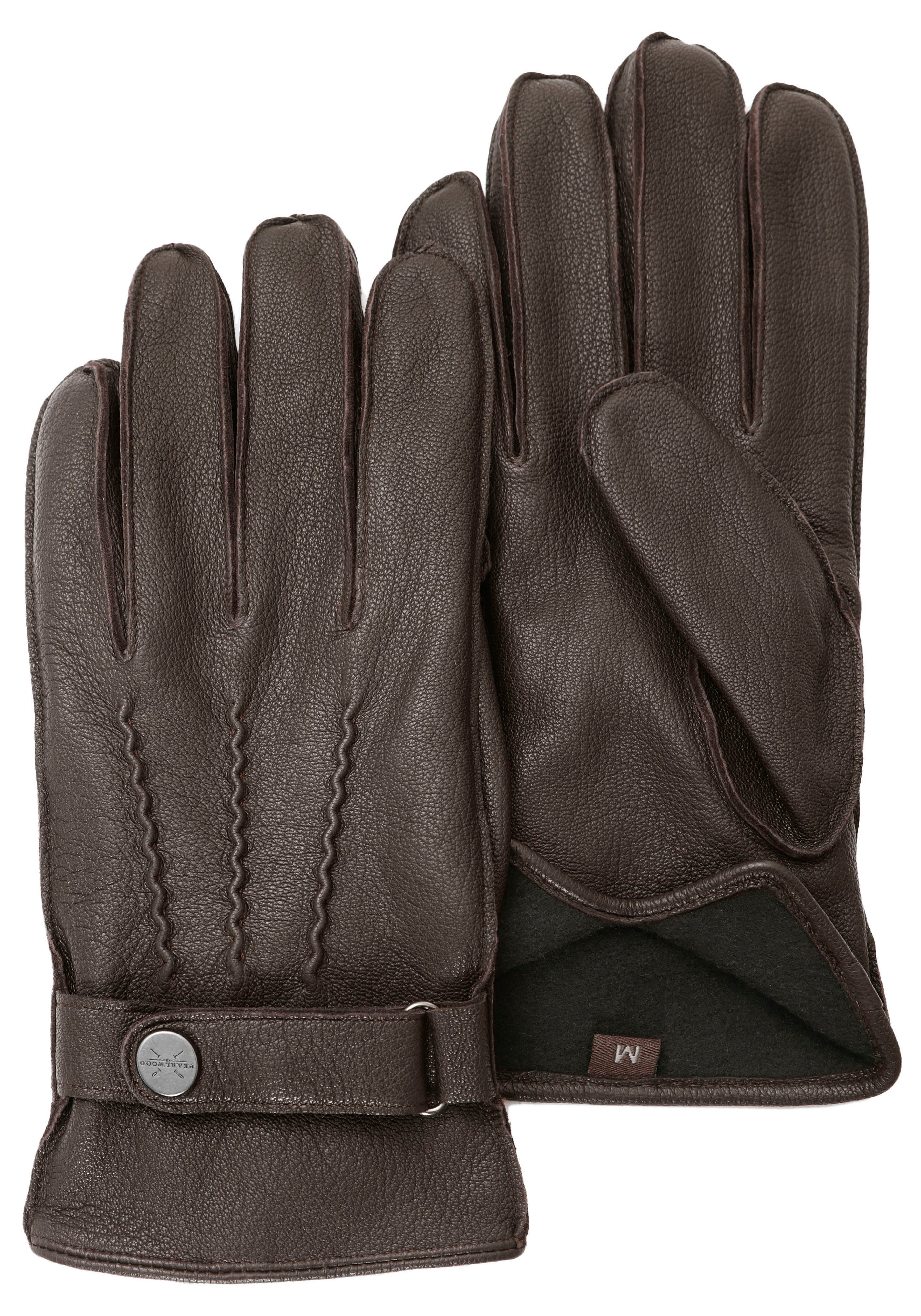 PEARLWOOD Lederhandschuhe Planar Verstellbarer Lederriegel hazel | Handschuhe