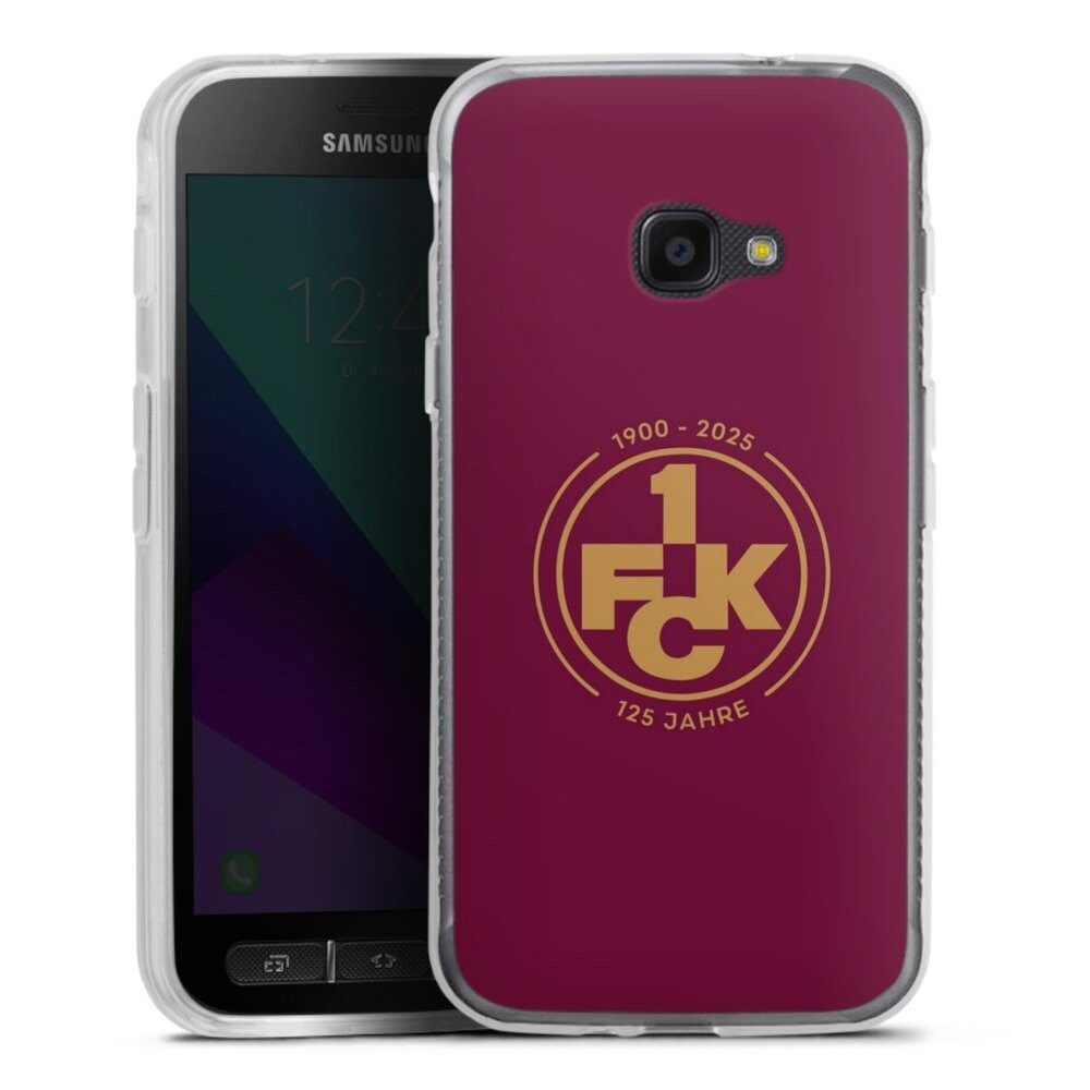 DeinDesign Handyhülle 1. FC Kaiserslautern 1. FCK 125 Jahre 1. FCK 125. Jubiläum, Samsung Galaxy Xcover 4 Silikon Hülle Bumper Case Handy Schutzhülle