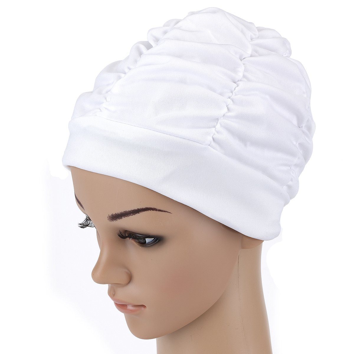 Fashy Badekappe Fashy - Badehaube Weiss (3403-10) Damen Badekappe Bademütze Bademode