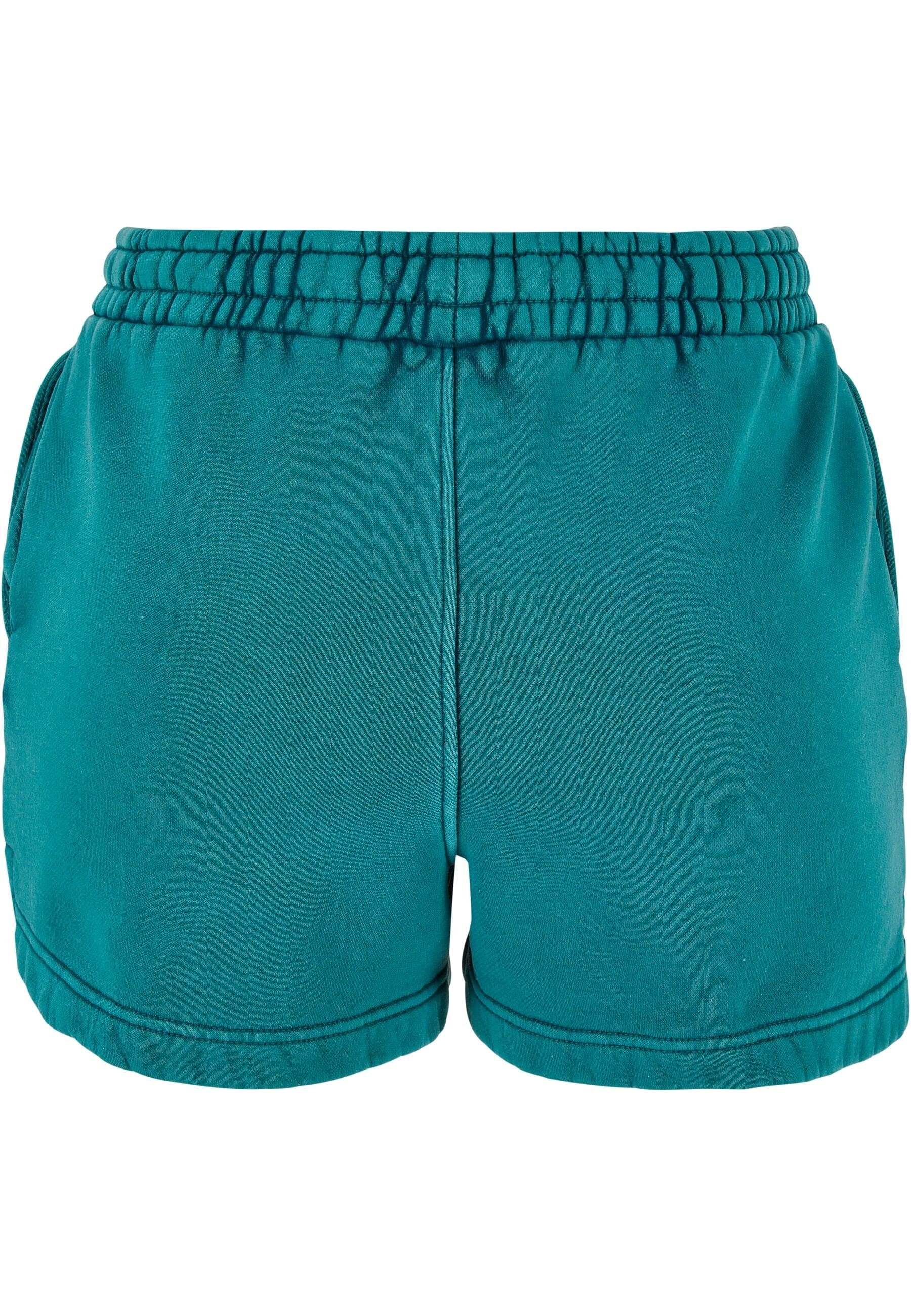 Ladies Washed CLASSICS Sweatshorts Damen Shorts watergreen (1-tlg) Stone URBAN