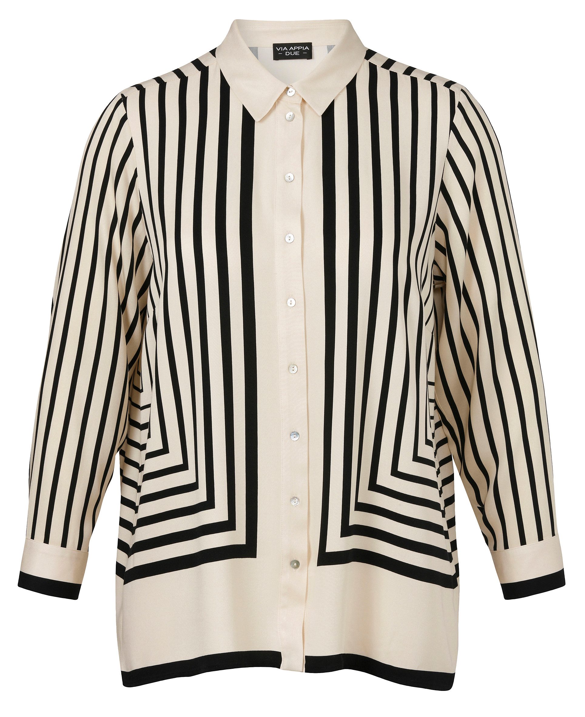 VIA APPIA DUE Klassische Bluse Bluse Hemdkragen 1/1 Arm günstig online kaufen