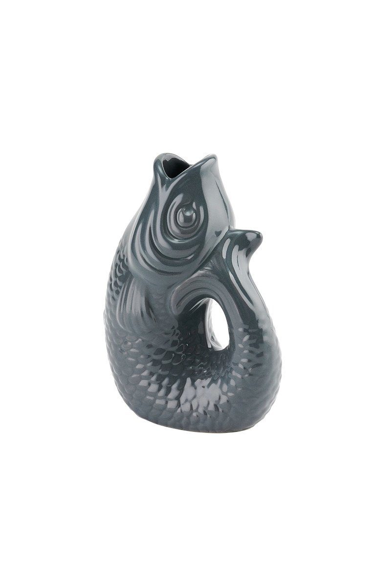 Giftcompany Dekovase Monsieur Carafon Vase / Karaffe Fisch XS grau 0,2l (Vasen)