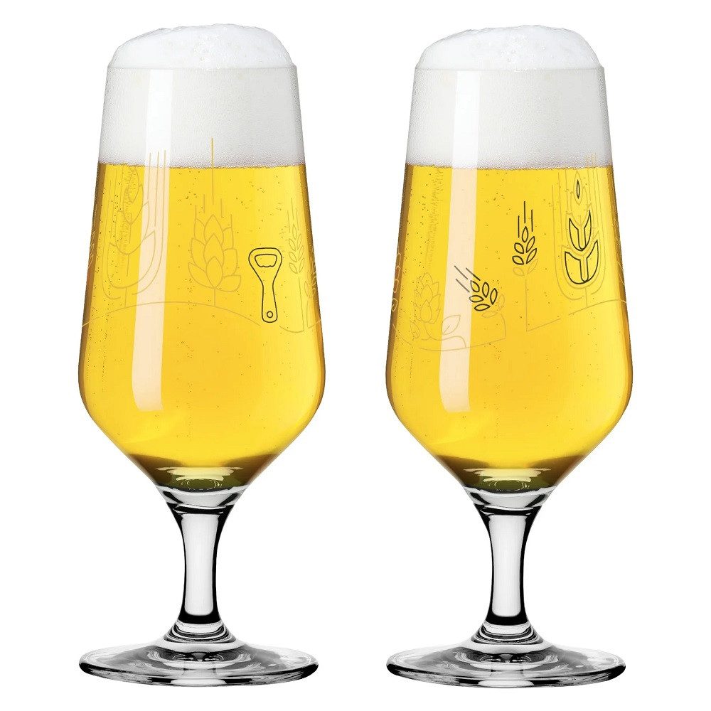 Bierglas Ritzenhoff Brauchzeit Pils 2er-Set #11 #12 S. Eikler F24