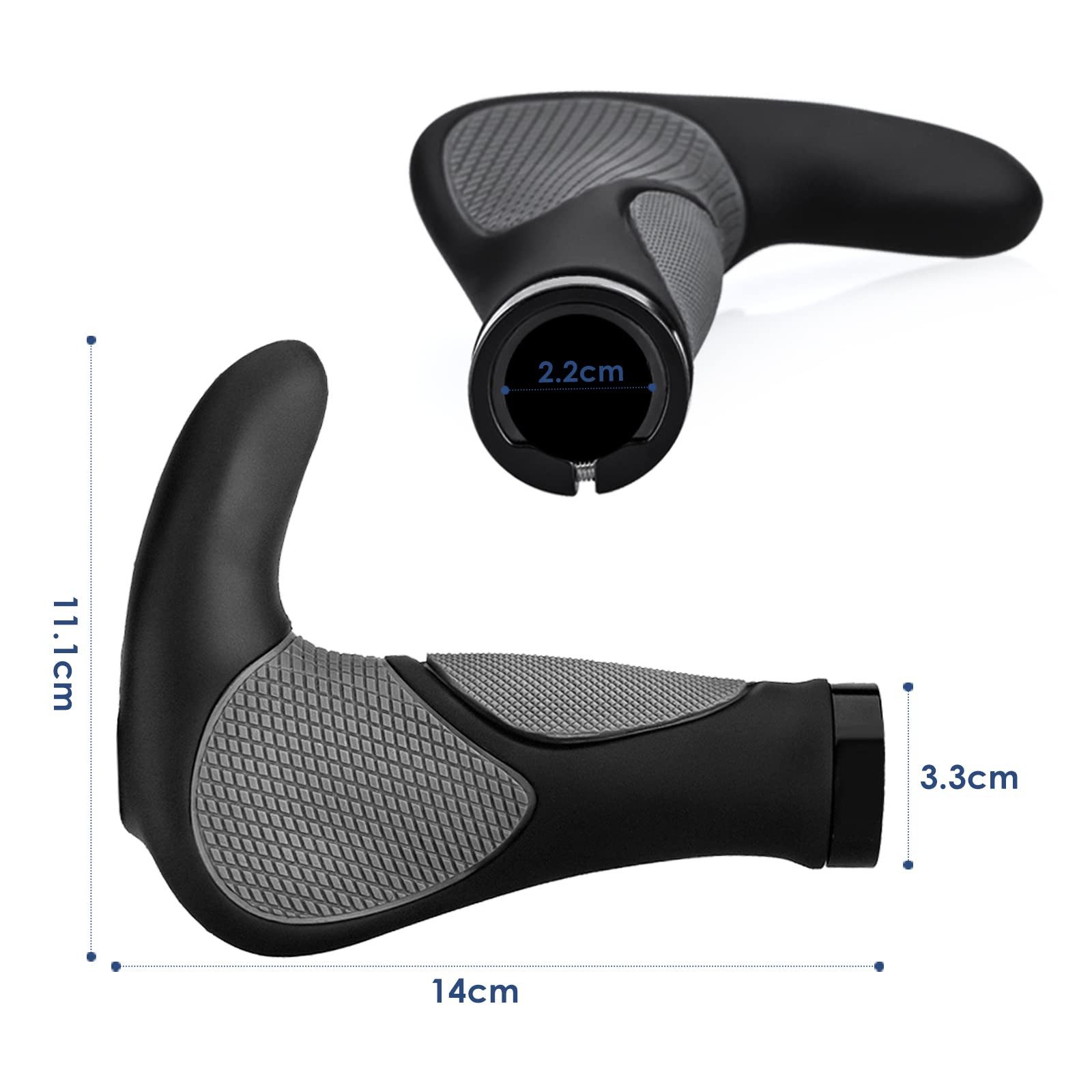 SURFOU Fahrradlenkergriff fahrradgriffe mtb griffe fahrradlenker fahrradgriffe ergonomisch (fahrrad zubehör, lenkergriffe, Ein Paar Fahrradlenkerabdeckungen)