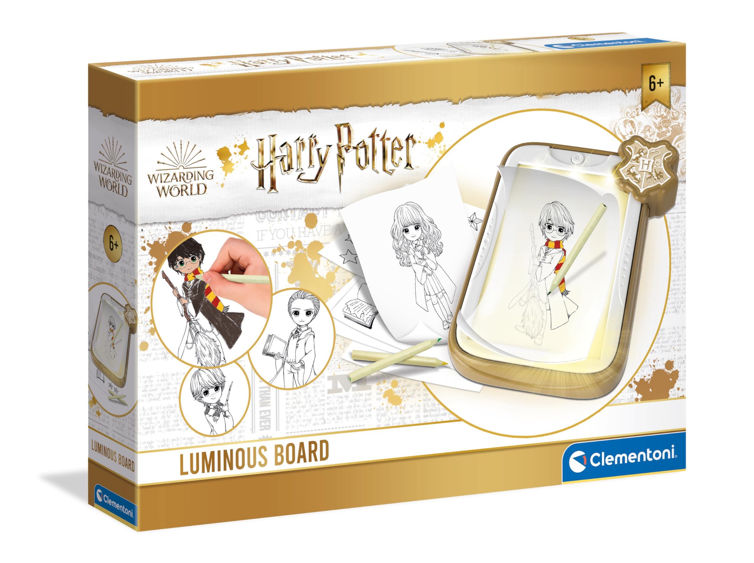 Clementoni® Lernspielzeug Clementoni Harry Potter Magische Leuchttafel, Leuchttafel zum Nachzeichnen aus Harry Potter