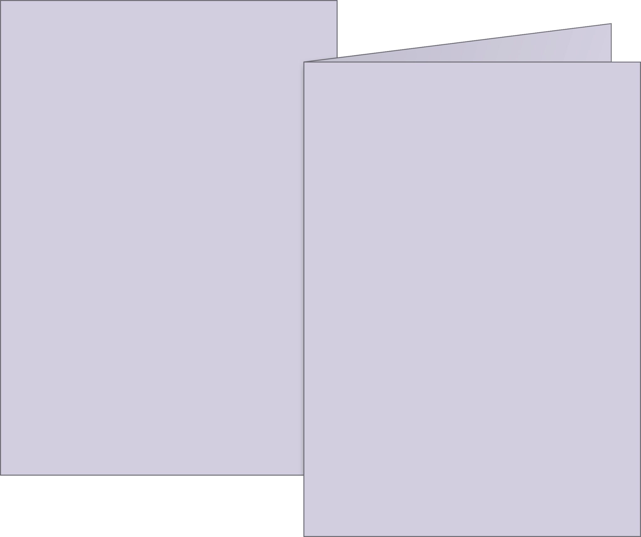 BRUNNEN Поздравительные открытки Klappkarte Universalpapier, B6 200 g/m² lilac 10 Stück