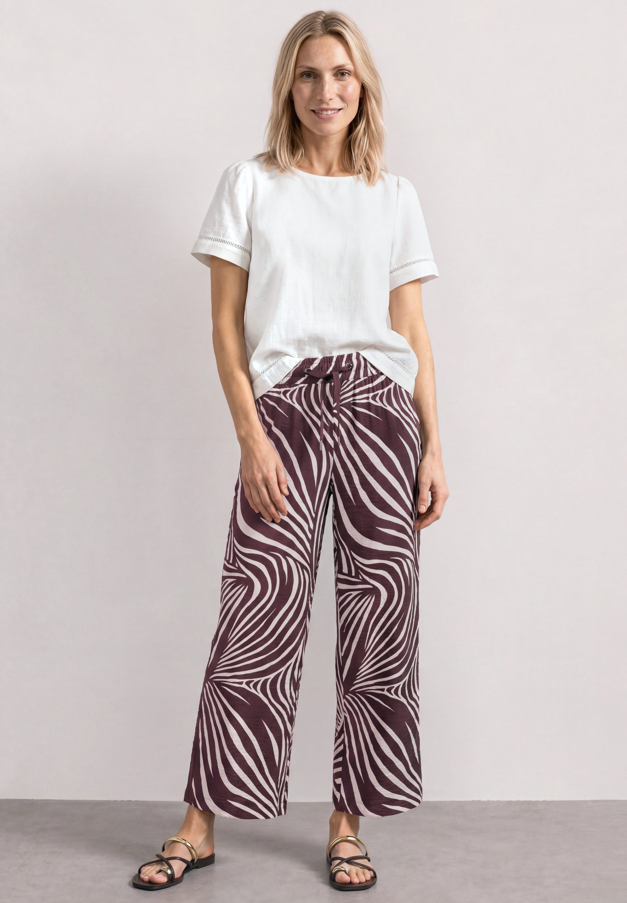 STREET ONE Stoffhose mit Wide Legs