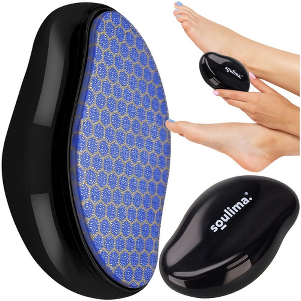 soulima Maniküre-Pediküre-Set Fußreibe Kristallbimsstein, 1-tlg., entfernt Hornhaut, wasserdicht, leicht zu reinigen und wiederverwendbar