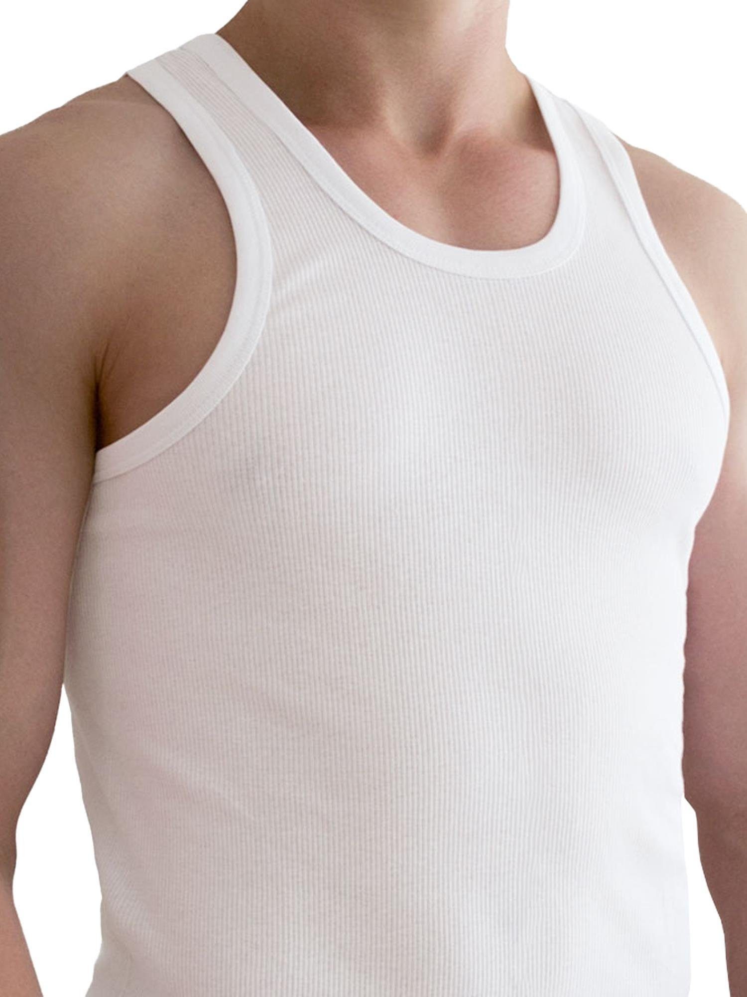 Doppelripp Unterhemd 5 Doppelrippung mit normani Herren-Unterhemd Stück
