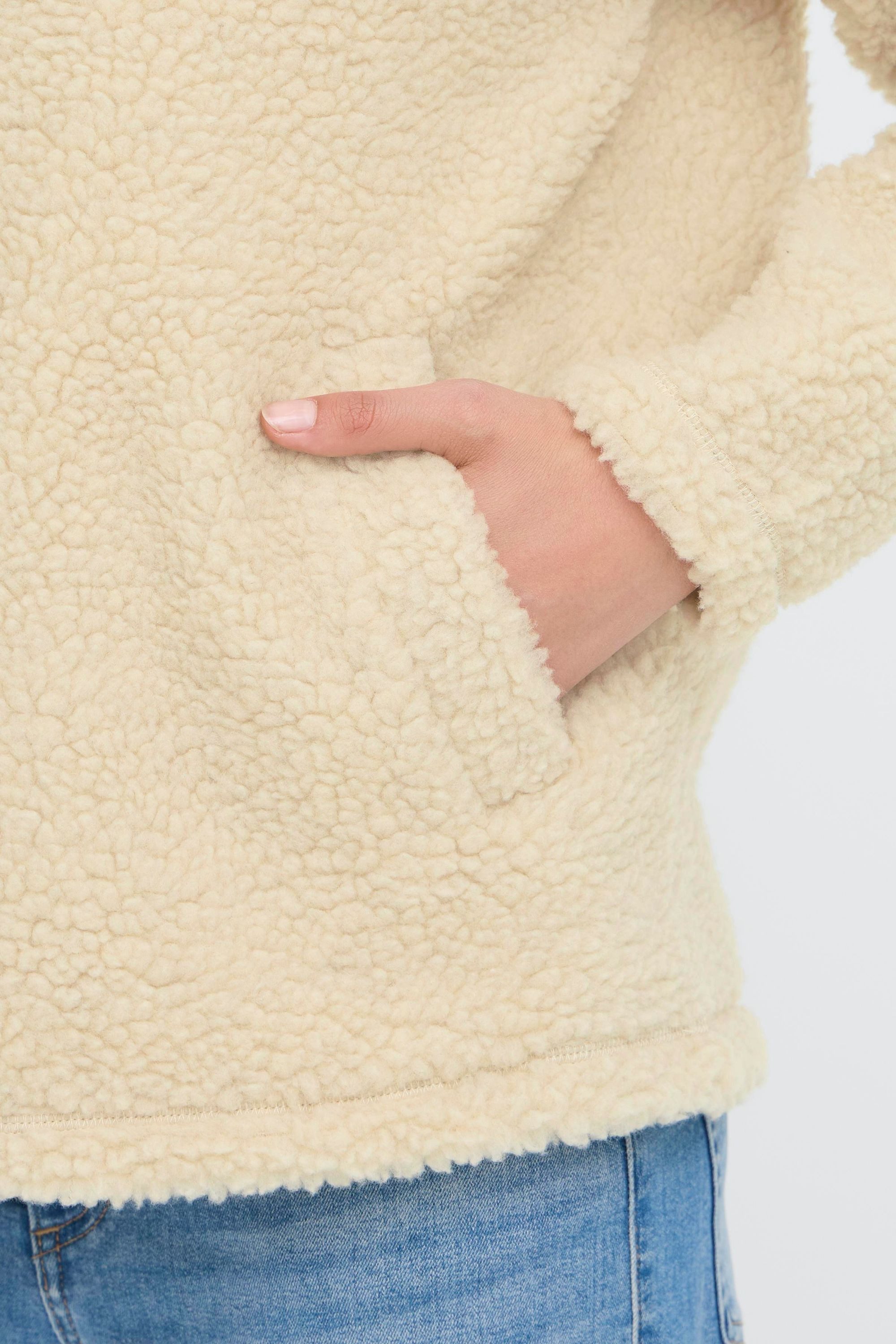 OXMO Fleecejacke OXTolirone Moderner Teddy-Sweater