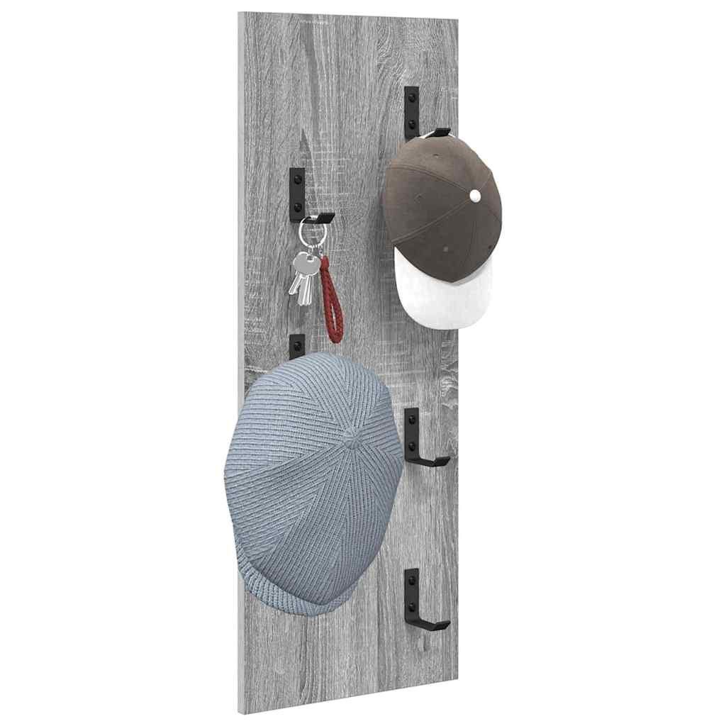 vidaXL Regal Wandmontierter Kleiderständer Grau Sonoma günstig online kaufen