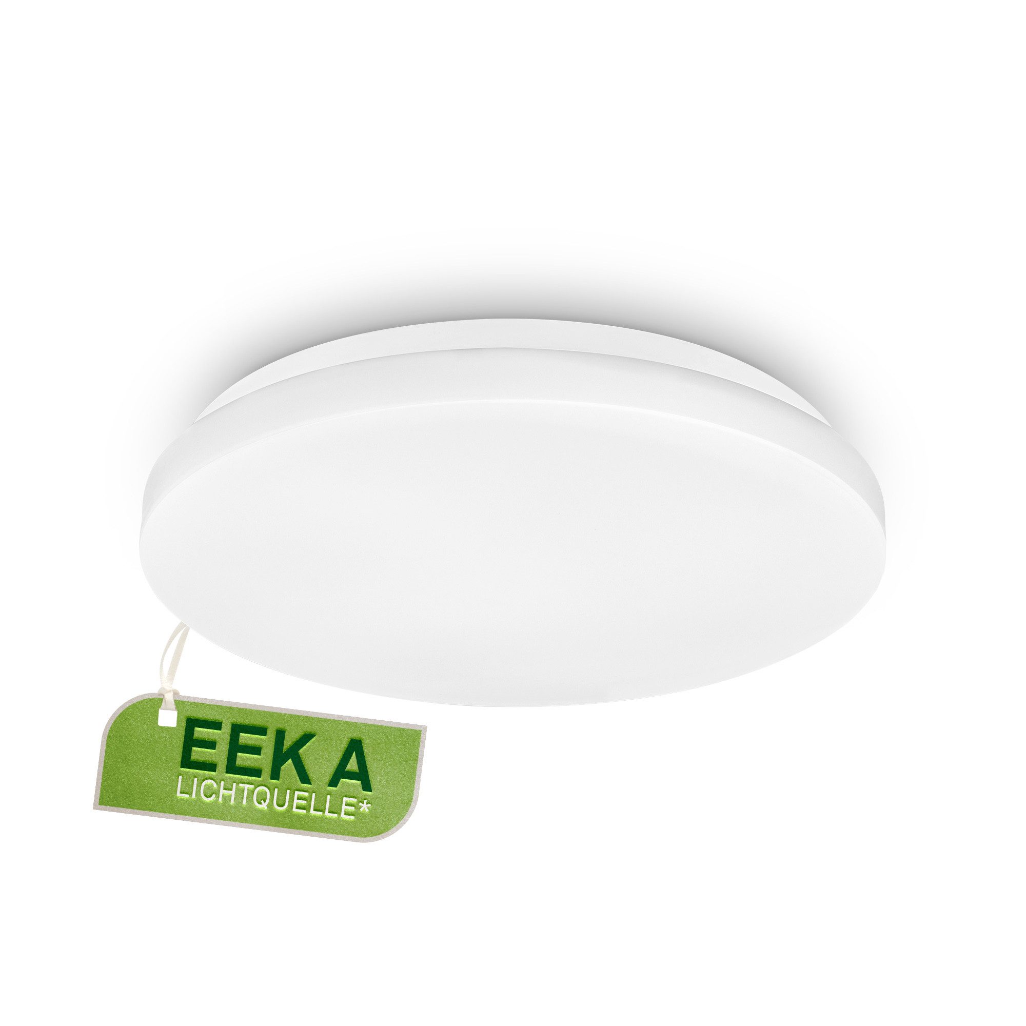 B.K.Licht Deckenleuchte LED Deckenlampe weiß modern energieeffizient Küche Bad, Energieeffizienz A, LED fest integriert, 4000K - Neutralweiß, moderne Badezimmerlampe Decke Leuchtmittel 10W 900lm 4000K Flur Küche