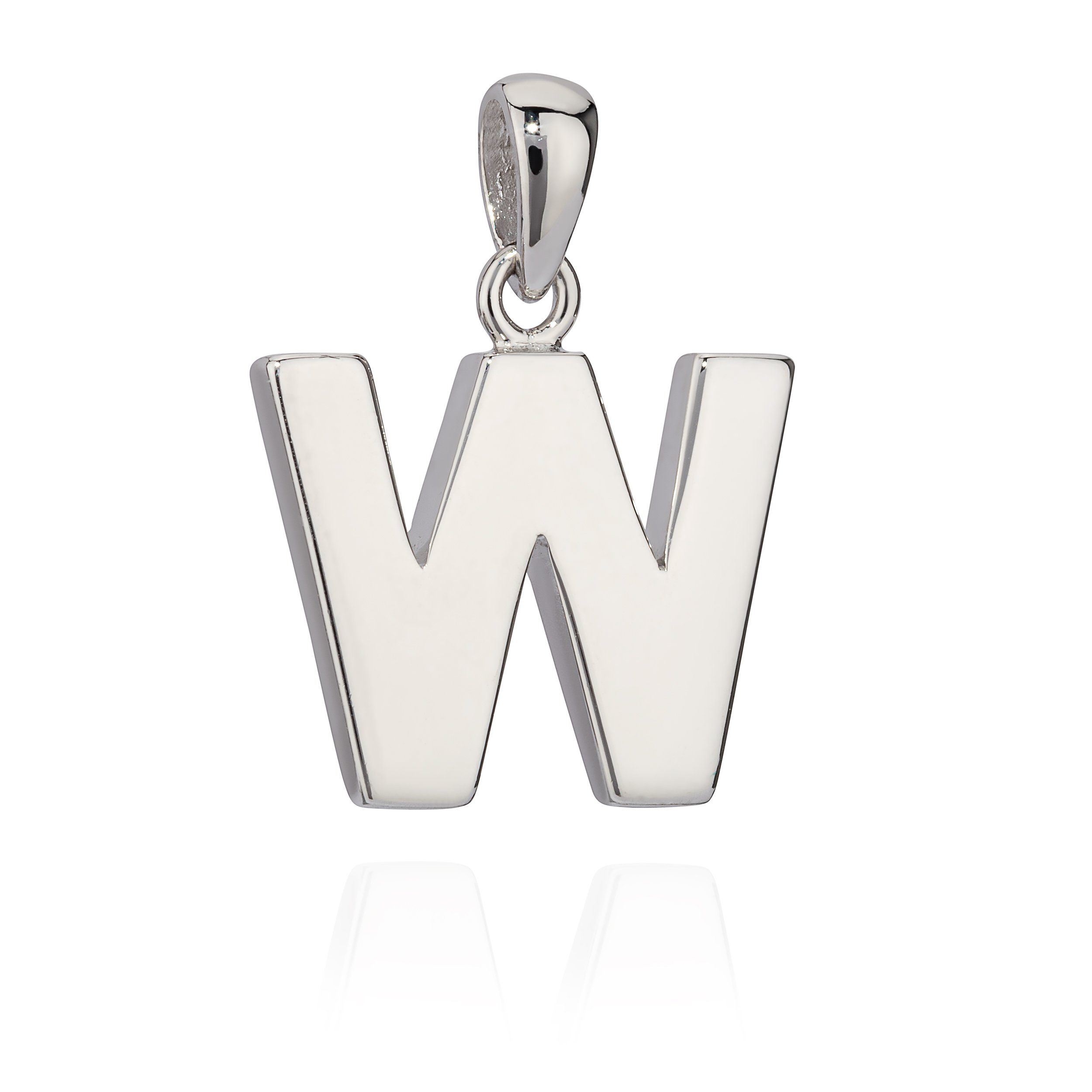 NKlaus Kettenanhänger 13x16mm Kettenanhänger Buchstabe W günstig online kaufen