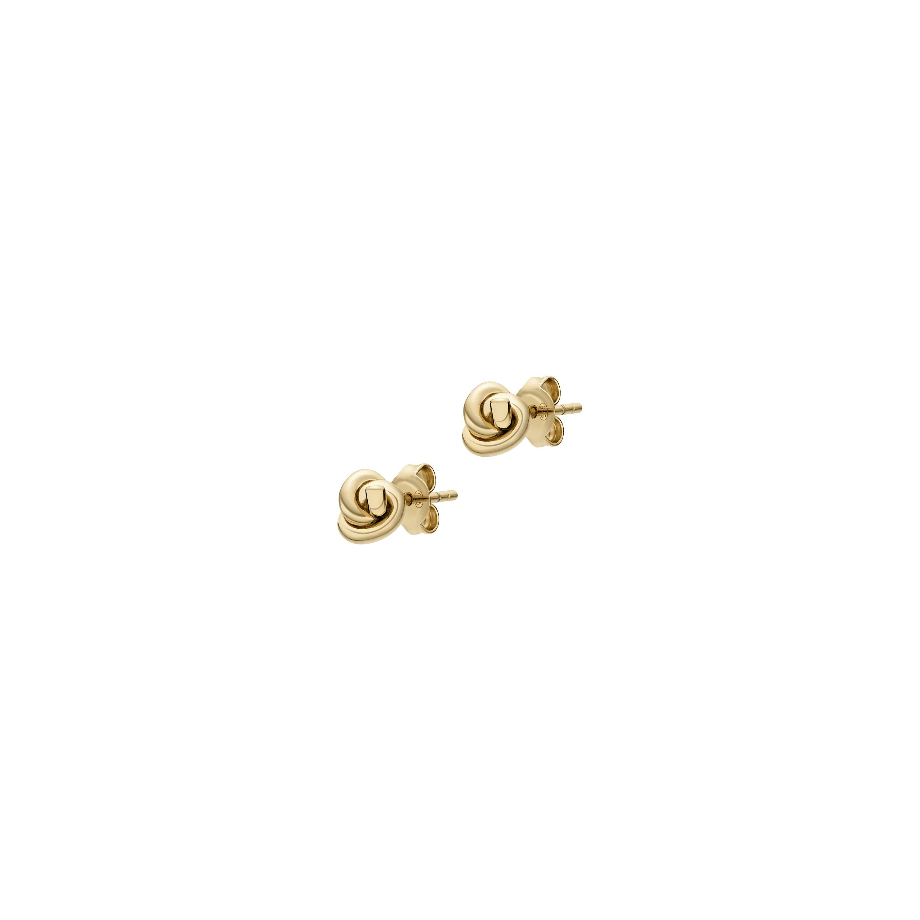 Emporio Armani Paar Ohrstecker Schmuck Geschenk Silber 925 Knoten-Optik